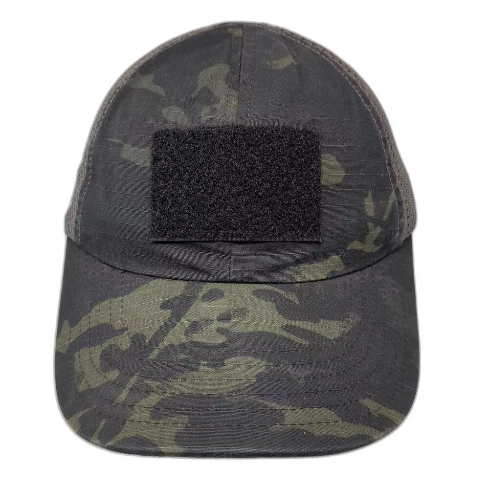 Nine Line Baseball Cap Black Green Camo Mesh US Flag Patch Hat OS Adjustable